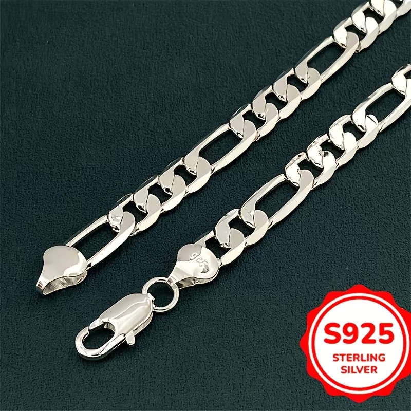 Lobster Clasp Silver - Wholesale Men's 925 Sterling Silver Necklace