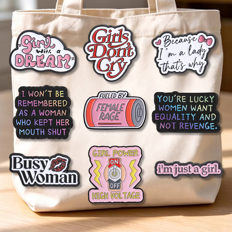Women Power Enamel Pins Femini - Jewelry Making History review and price