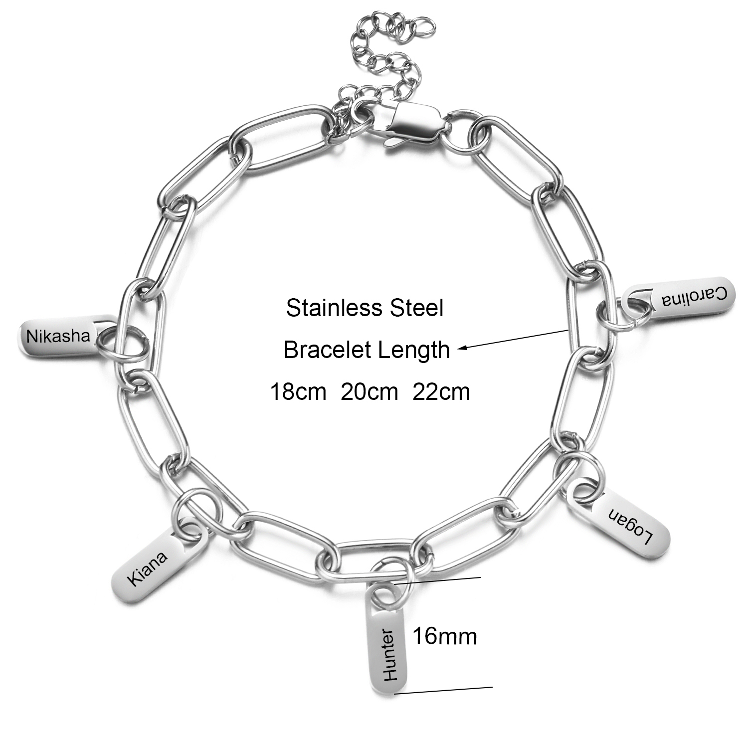 Stainless Steel Jewelry Rory C - Lobster Clasp Silver review and price