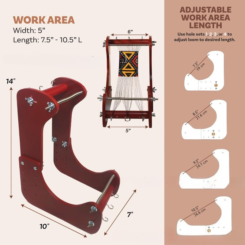 Wooden Beading Loom Bracelet M - Jewelry Making Machines review and price